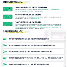 WPS表格教程21节课带你掌握WPS表格